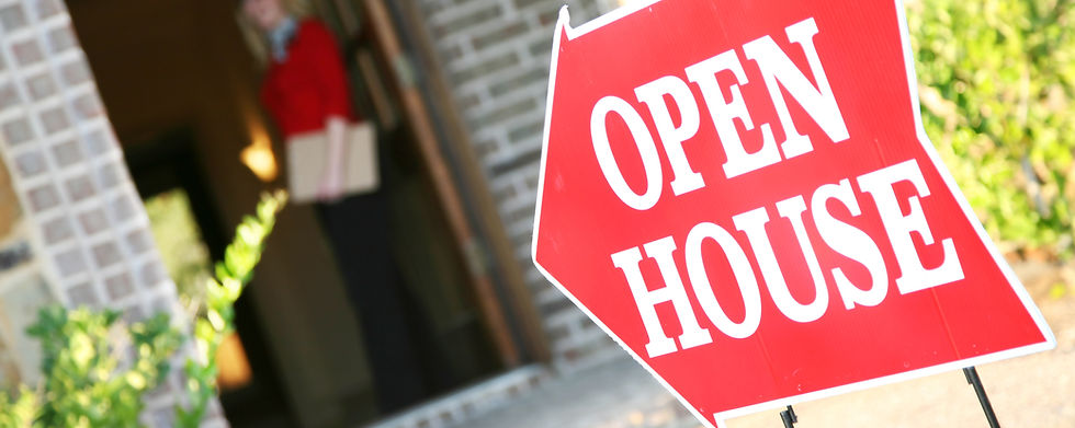 Realtor Safety scenario based learning showing Open House sign