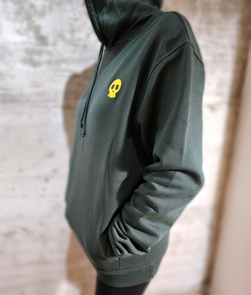 Miniatura: Sweatshirt Algodão Orgânico Forest Green - Skull