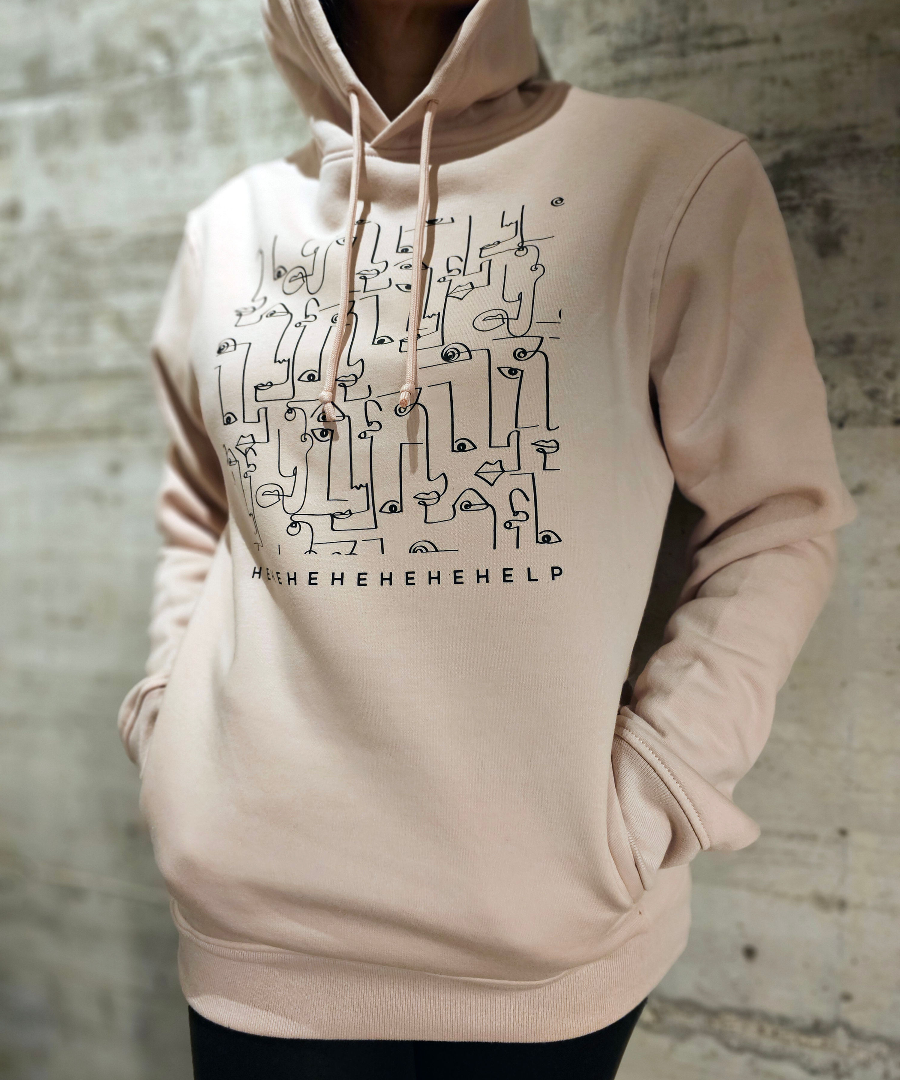 Sweatshirt Algodão Orgânico Soft Pink - Help