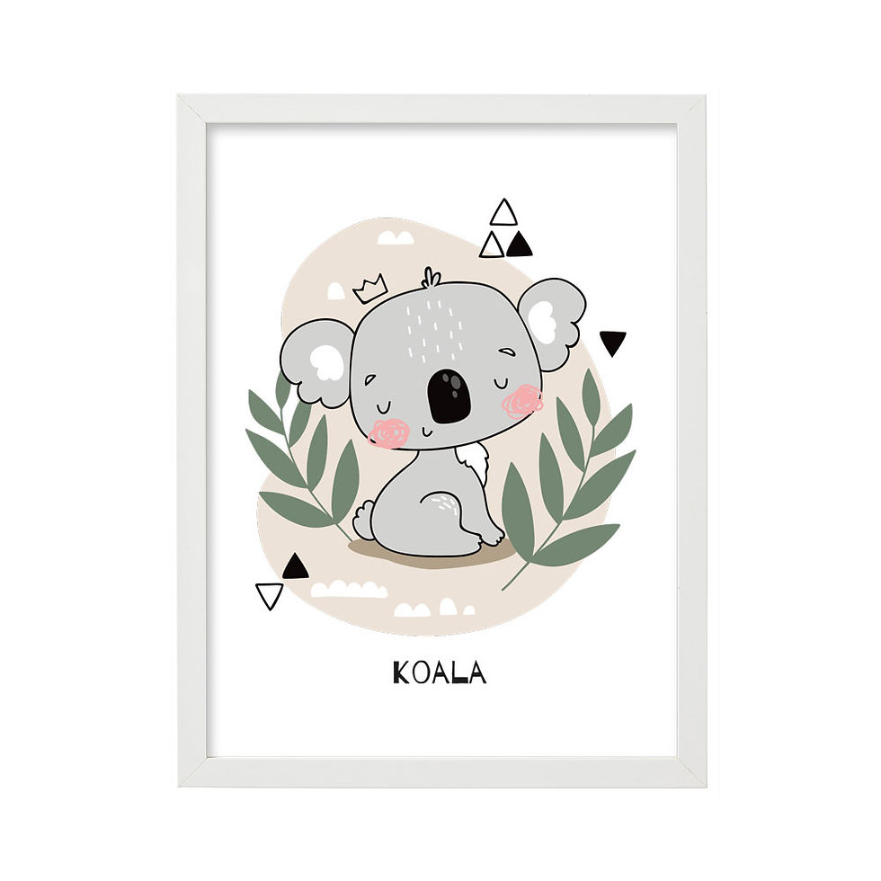 Miniatura: Ilustrações de Tigre, Koala ou Preguiça