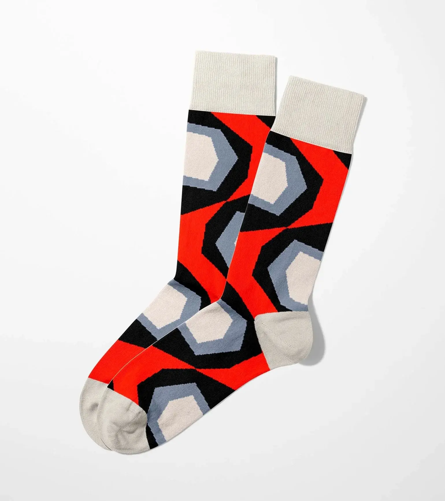SirTile Socks - Geometric Red