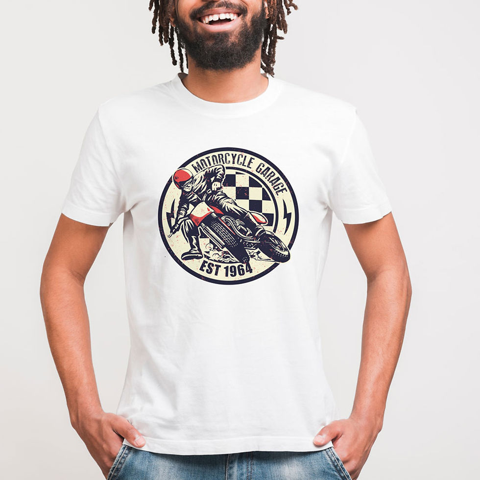 Miniatura: Motorcycle Garage Retro Design