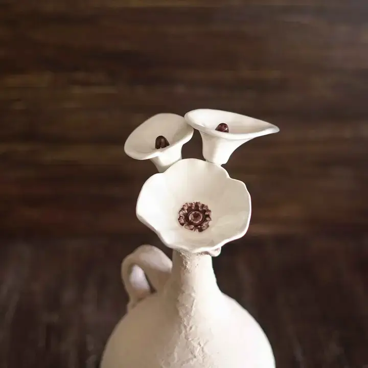 Flor Jarro em cerâmica