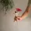 Miniatura: Flor Coroa de Rei em cerâmica / Branca