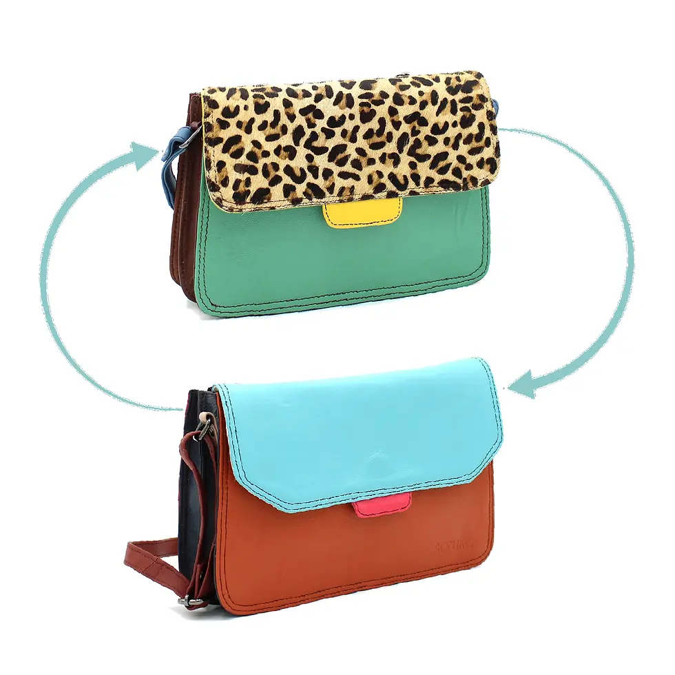 Miniatura: Bolsa Reversível Laia · Bolsa de tiracolo