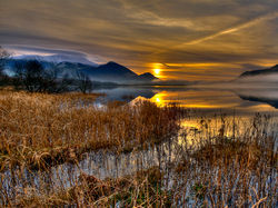 Bassenthwaite Lake misty morning