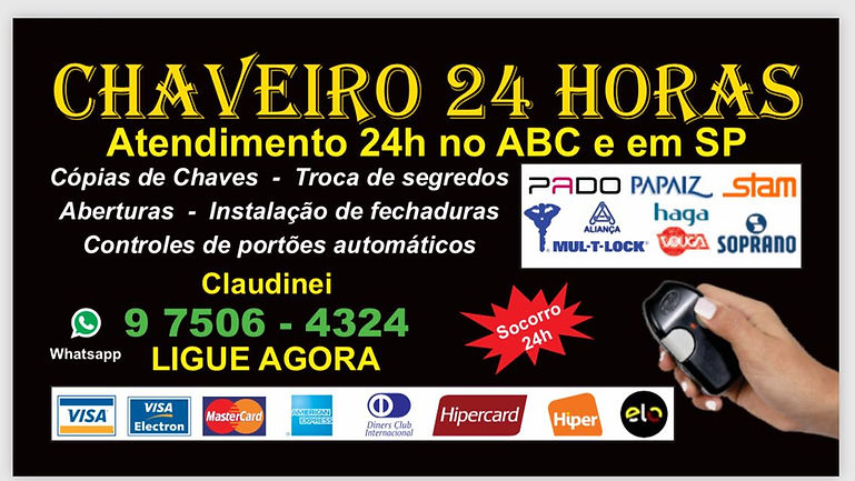 Chaveiro 24 horas