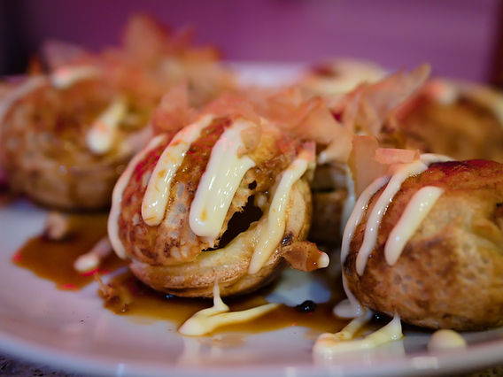 Octopus: Takoyaki, a Japanese Snack Food, from a Santa Cruz Apartment