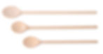 525005, Set 3 x Lingura lemn, Lungimi: 300, 350, 400 mm, hendi, hendi romania, import direct hendi