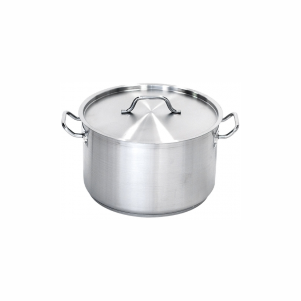ST 012322, Oala medie inox satinat cu capac 16,1 Litri, ØxH: 320x200 mm, oale profesionale horeca