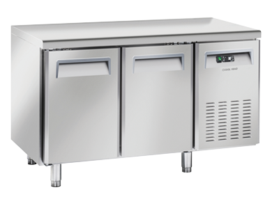 Masa frigorifica refrigerare cu 2 uși, inox, Clasa D, 1350x600x850 mm