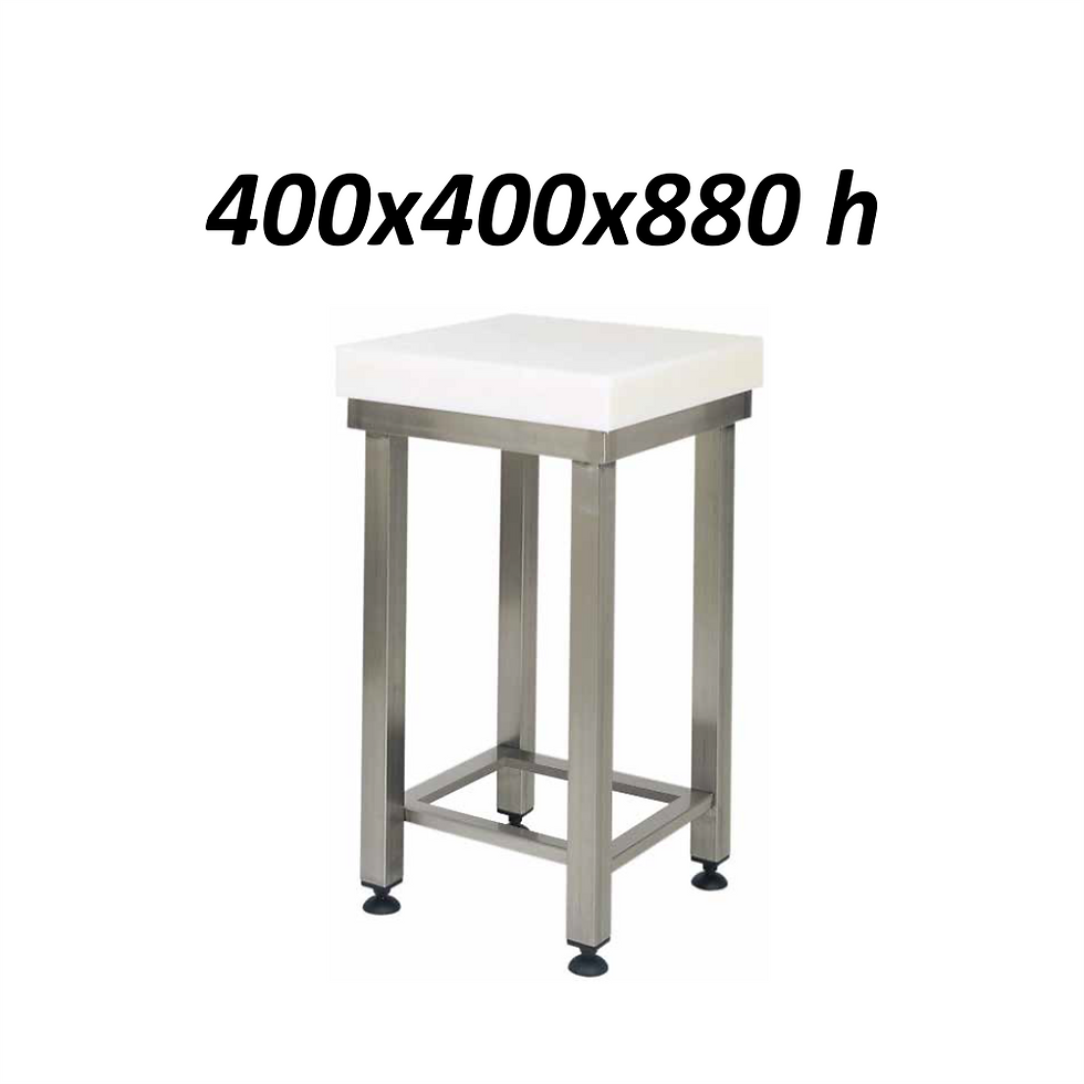 CCP 8000, Butuc polietilena 80mm, blat antibacterian, pt transat carne, 400x400x850 mm