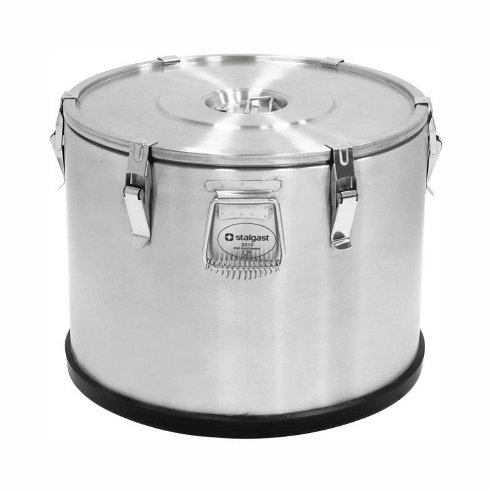 Marmita termica din inox, transport alimente, ∅ 480 mm, 50 litri, h 400 mm