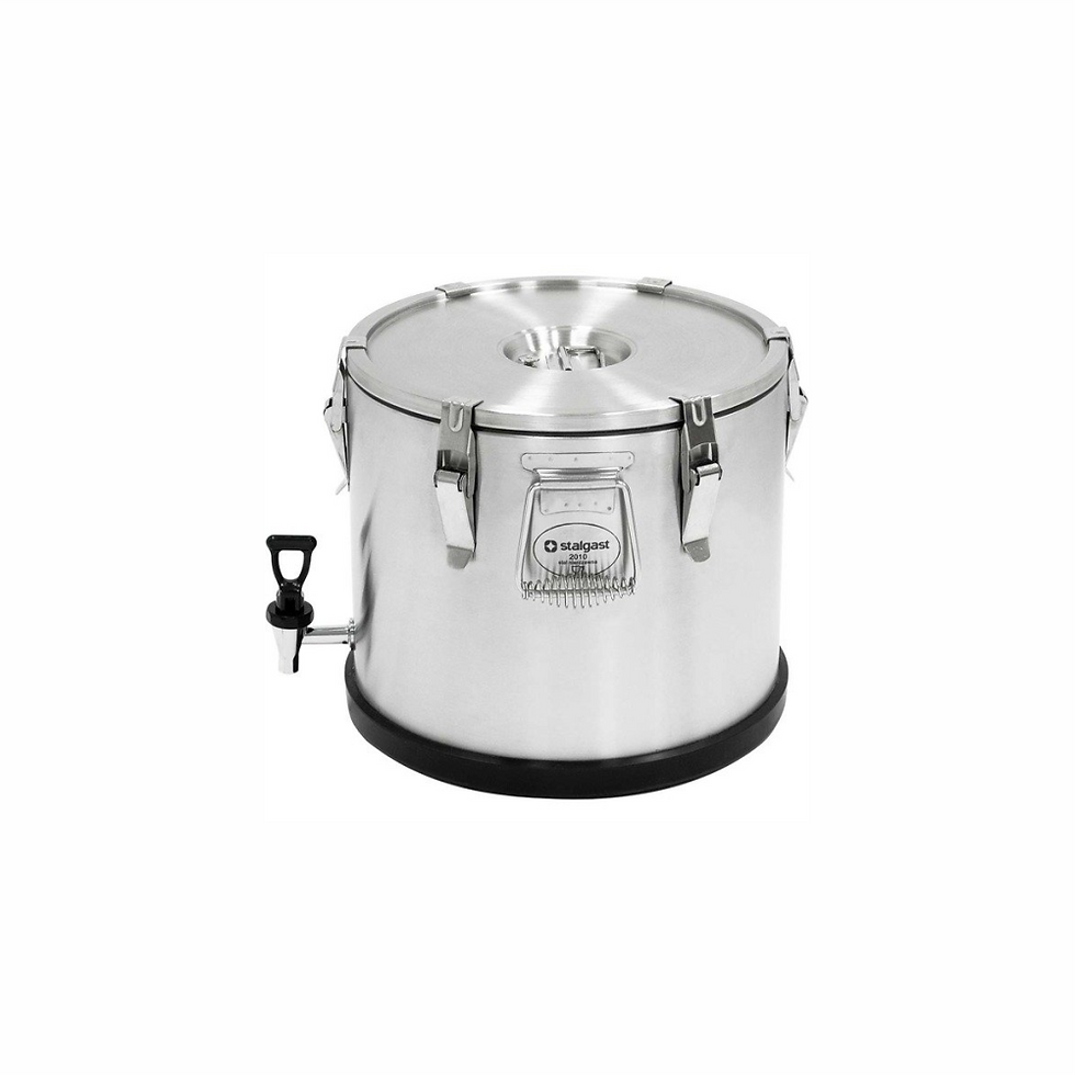 Marmita termica din inox, cu robinet de scurgere, ∅ 330 mm, 25 litri, h 585 mm