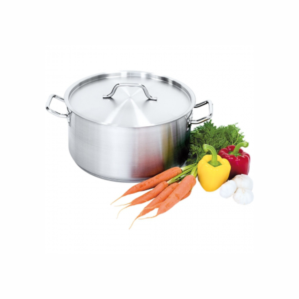 Cratita joasa inox satinat cu capac 18,3 Litri, Ø 360x180 mm PREMIUM LINE