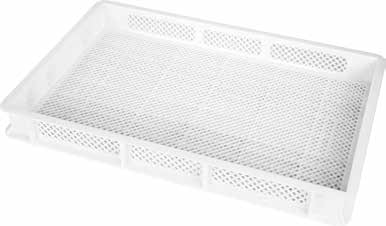Caseta perforata polietilena 600x400x70 mm, potrivita pentru uscat paste