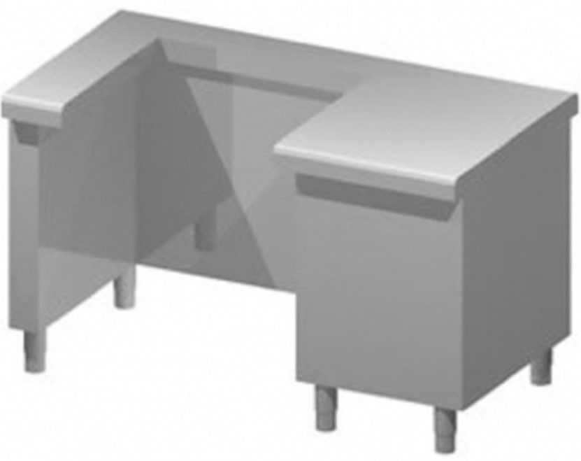 Modul dreapta pentru casa de marcat, cu sertar, 1500x700x900 mm