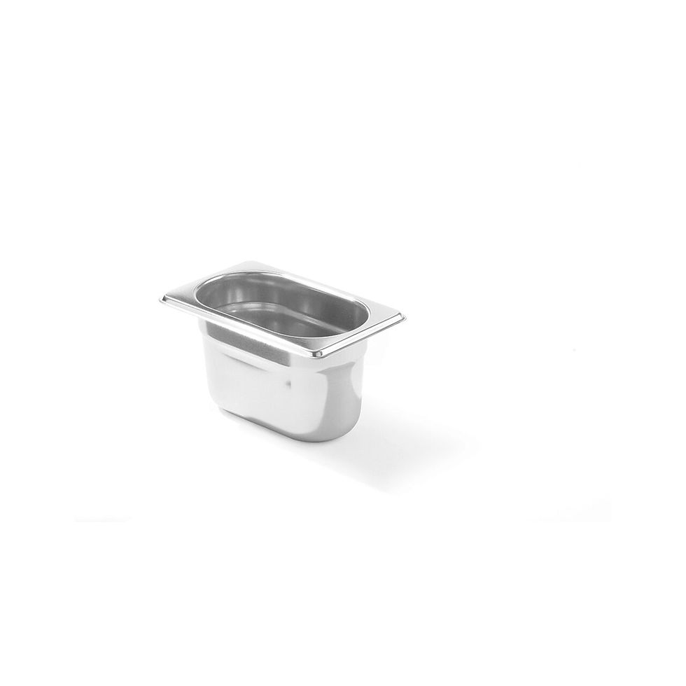 Cuva GN1/9, 176x108x100 mm, inox AISI 201, grosime 0,6 mm, 1,0 litri KITCHEN LINE