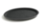 508718, Tava servire ovala, Tava pentru servire ovala, suprafata anti-alunecare, 160x230 mm, Neagra