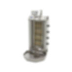 MX 09370230, Aparat shaorma, kebab, gyros, 4 arzatoare, gaz, 13.28kW, 545x640x1142h mm