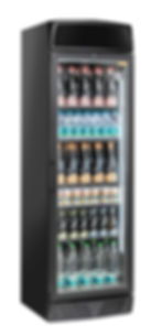 CH TKG 390CB, Vitrina refrigerare, 1 usa batanta din sticla, caseta luminoasa, 350 l, NEGRU Vitrina refrigerare, 1 usa batant