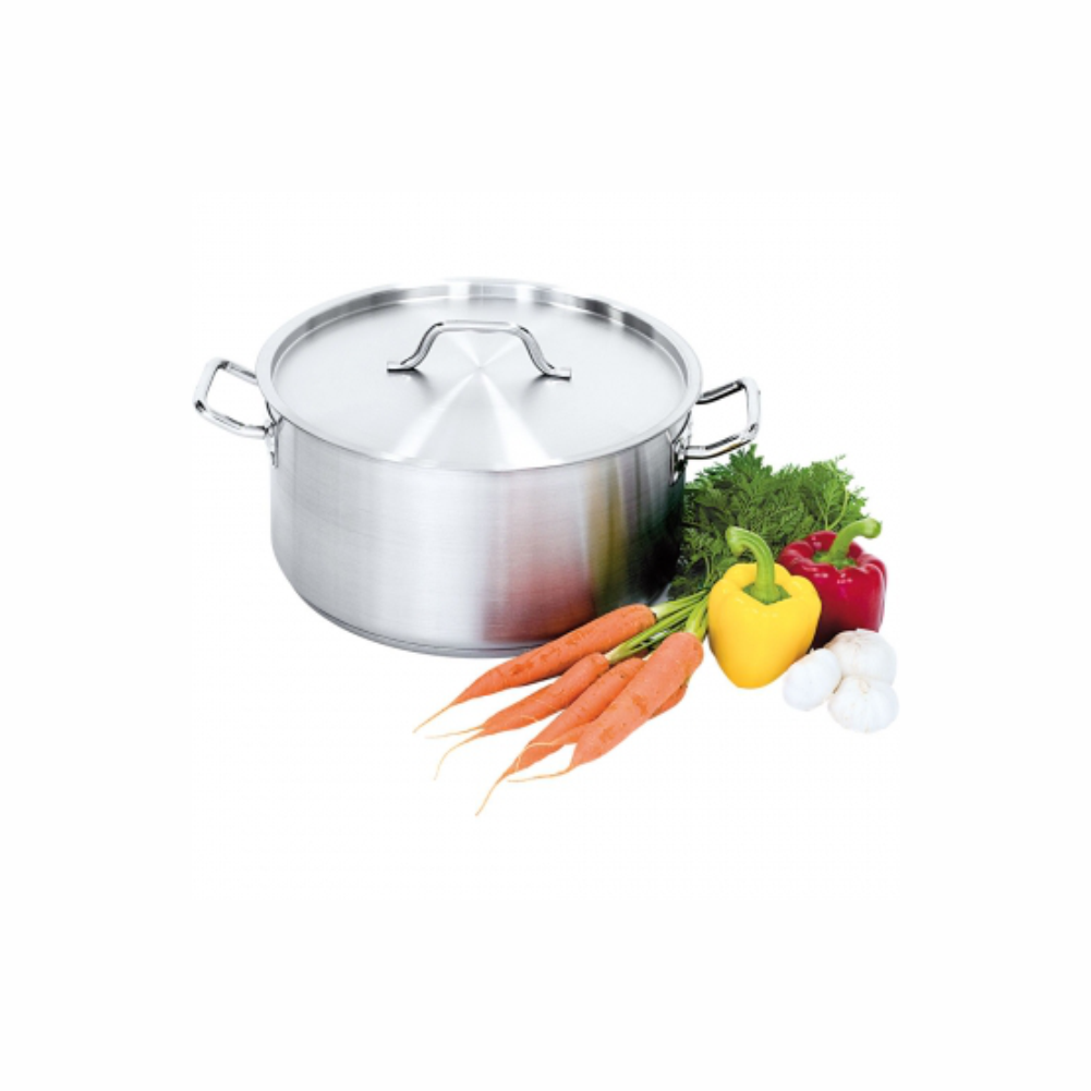 Cratita joasa inox satinat cu capac 12,9 Litri, Ø 320x160 mm PREMIUM LINE