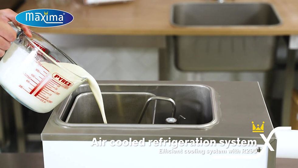 Miniatură: Masina de facut crème, mousse, bol 5 litri, productivitate 100 l / ora