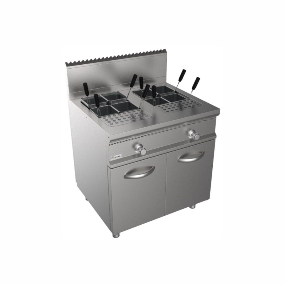 CA L7/KPG2V80, Masina pe gaz de fiert paste, orez sau legume, 2 x 28 litri linia Lady 700