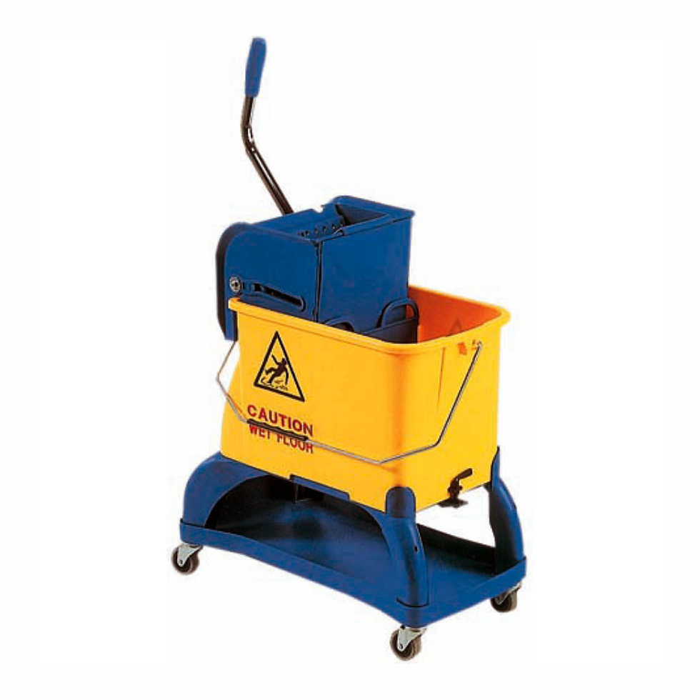 CA 1599, Carucior pt curatenie, 1 galeata, din plastic 550x270x870mm