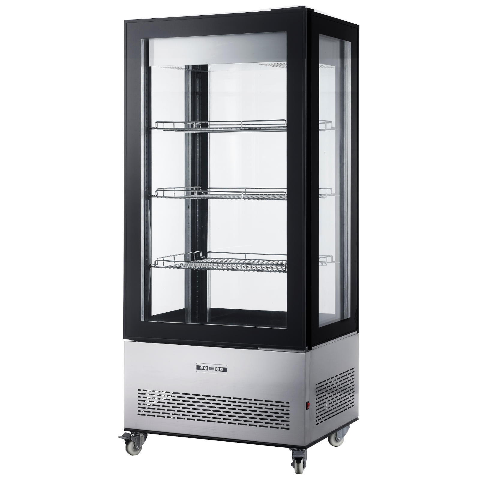 Vitrina frigorifica, 2/6°C, 500 W, inox, ARKTIC, 850x650x1908mm