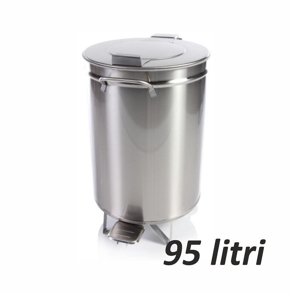PB2_95, Pubela inox, cu pedala, 95 litri, inox bucuresti horeca, mobilier inox ieftin, inox restaurant, horeca inox, inox de