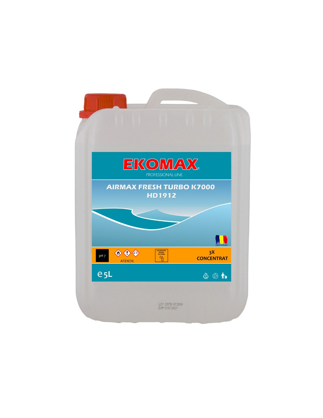 Odorizant incaperi, Airmax, Fresh Turbo, eurocanistra, 5 litri