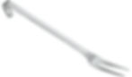Furculita solida servire /friptura, lungime 35cm, inox 18/10, grosime 4mm, HACCP
