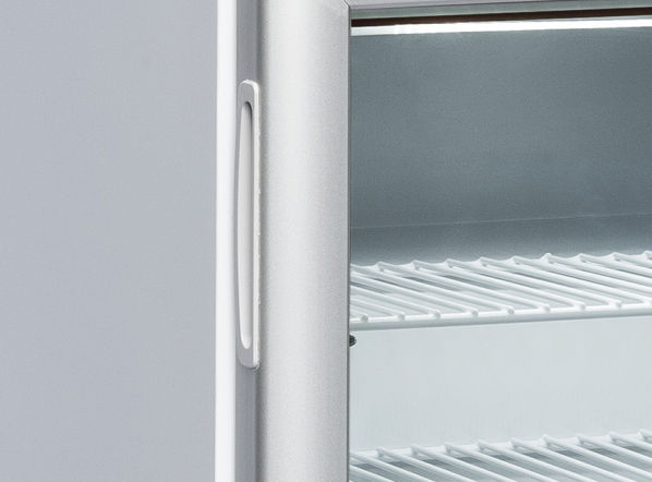 Miniatură: Mini congelator cu 1 usa batanta din sticla, 50 litri, 570x535x530 mm