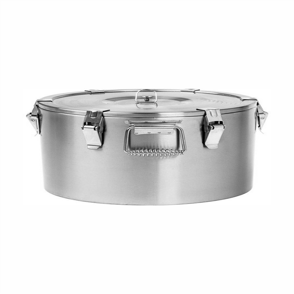 Marmita termica din inox polisat, transport alimente, ∅ 330 mm, 10 l, h 210 mm