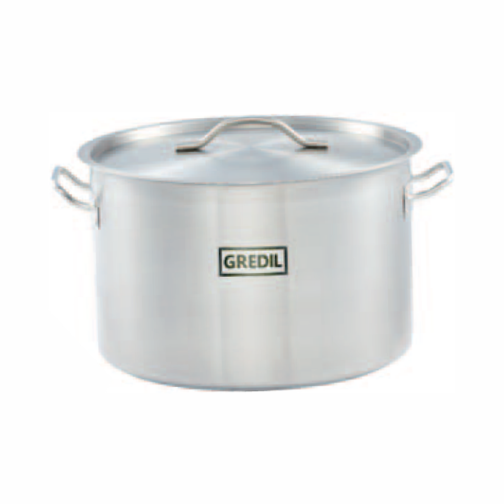 ST 012405, Oala medie inox cu capac 37,7 Litri, ØxH: 400x300 mm, oale profesionale horeca
