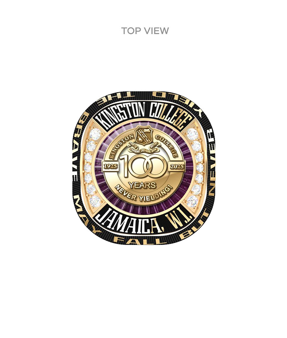 Thumbnail: Ring - White Stone & Black Antique Finish - V2