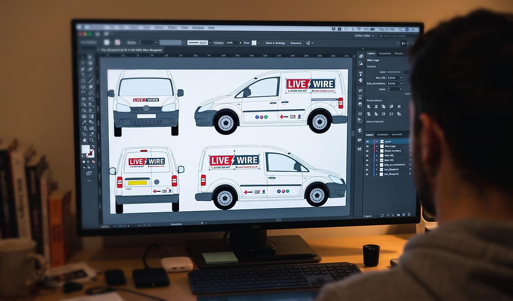 Vehicle signwriting design