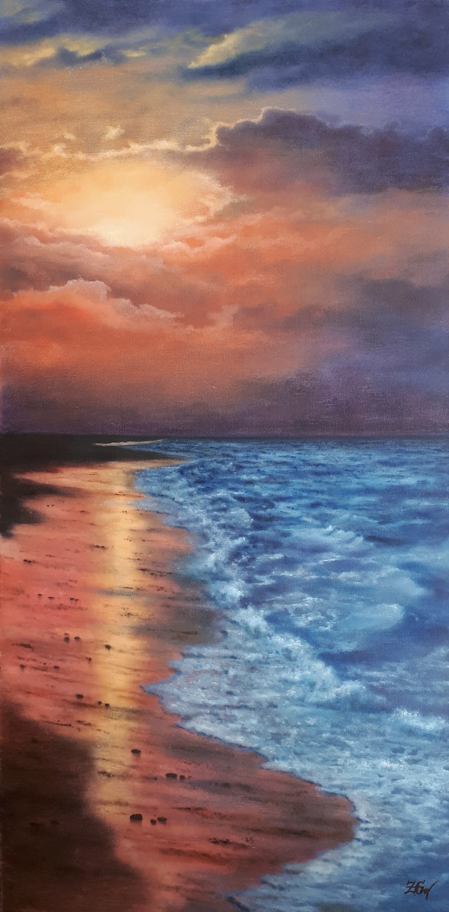 ''Sunset colors.''