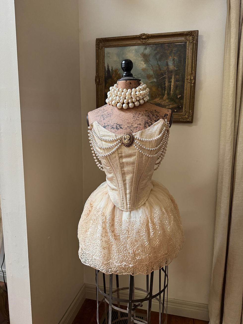 Thumbnail: Aged Embroidered Skirt