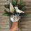 Thumbnail: Miniature Stocking Arrangement - Bottle Brush Tree and Snow Owl
