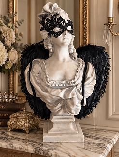 Black Mask and Feathered Wings
