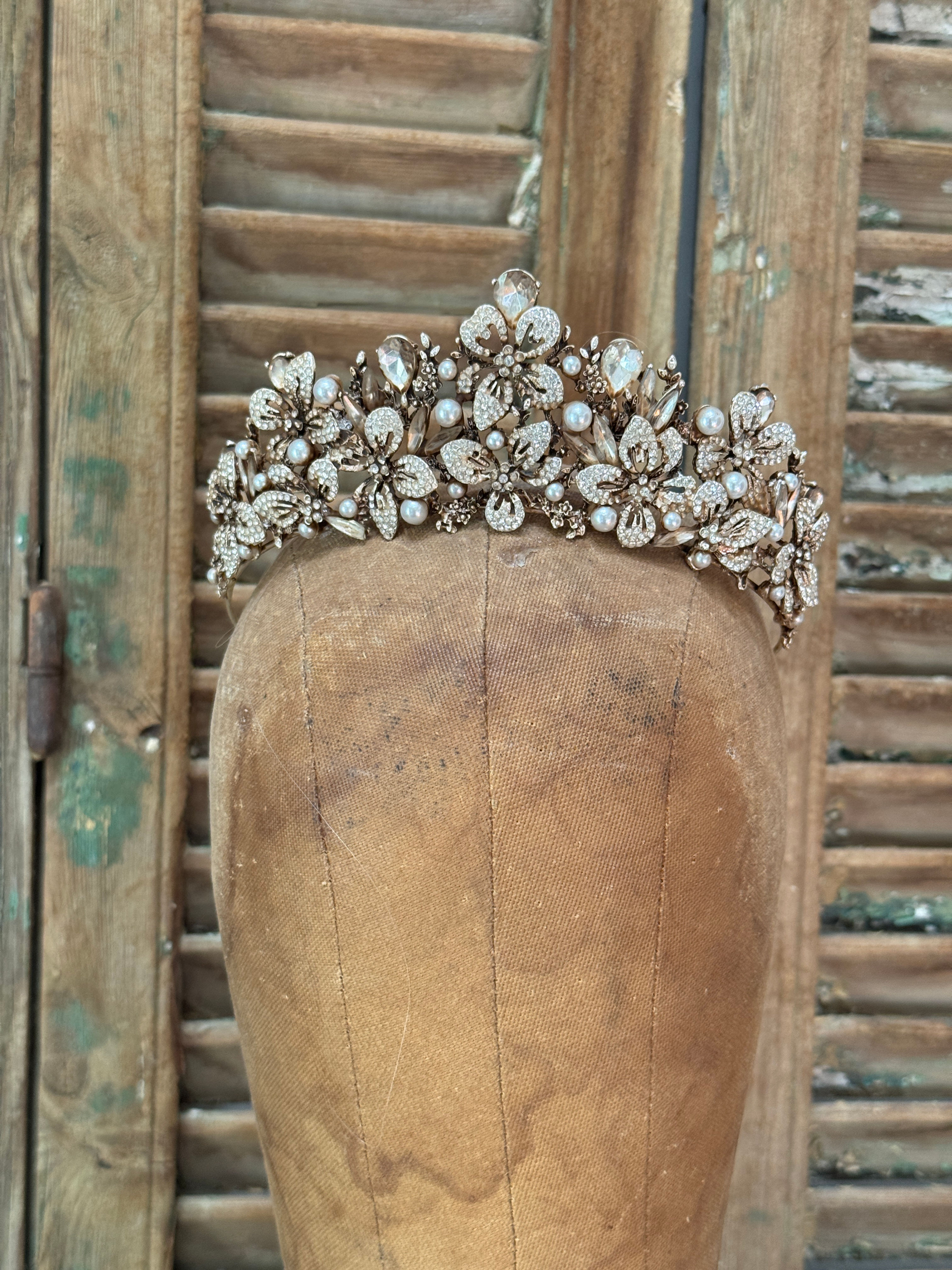 Pearl and White Gem Tiara