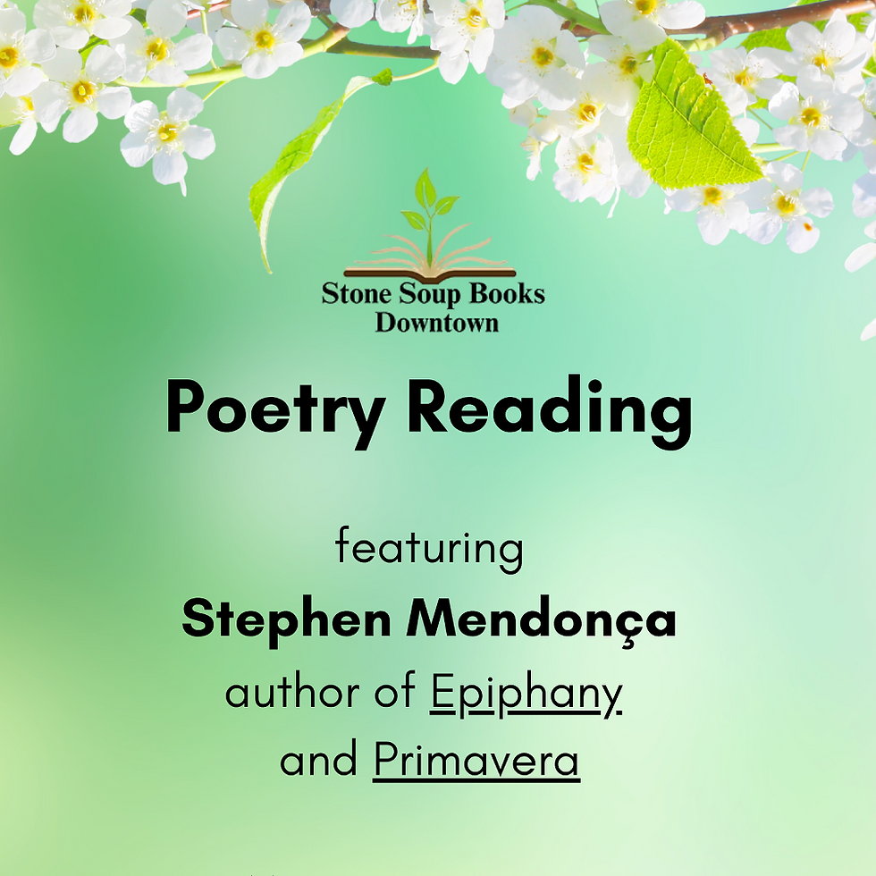 Poetry Reading: Stephen Mendonça