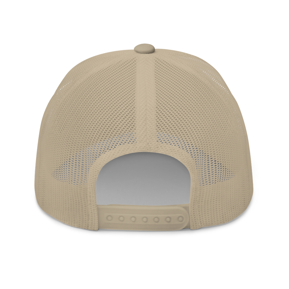 Thumbnail: Trucker Cap w/ Mesh Back: Windward Warriors Embroidered Black Logo