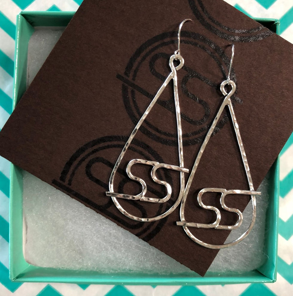 Raindrops: Solid Sterling Earrings