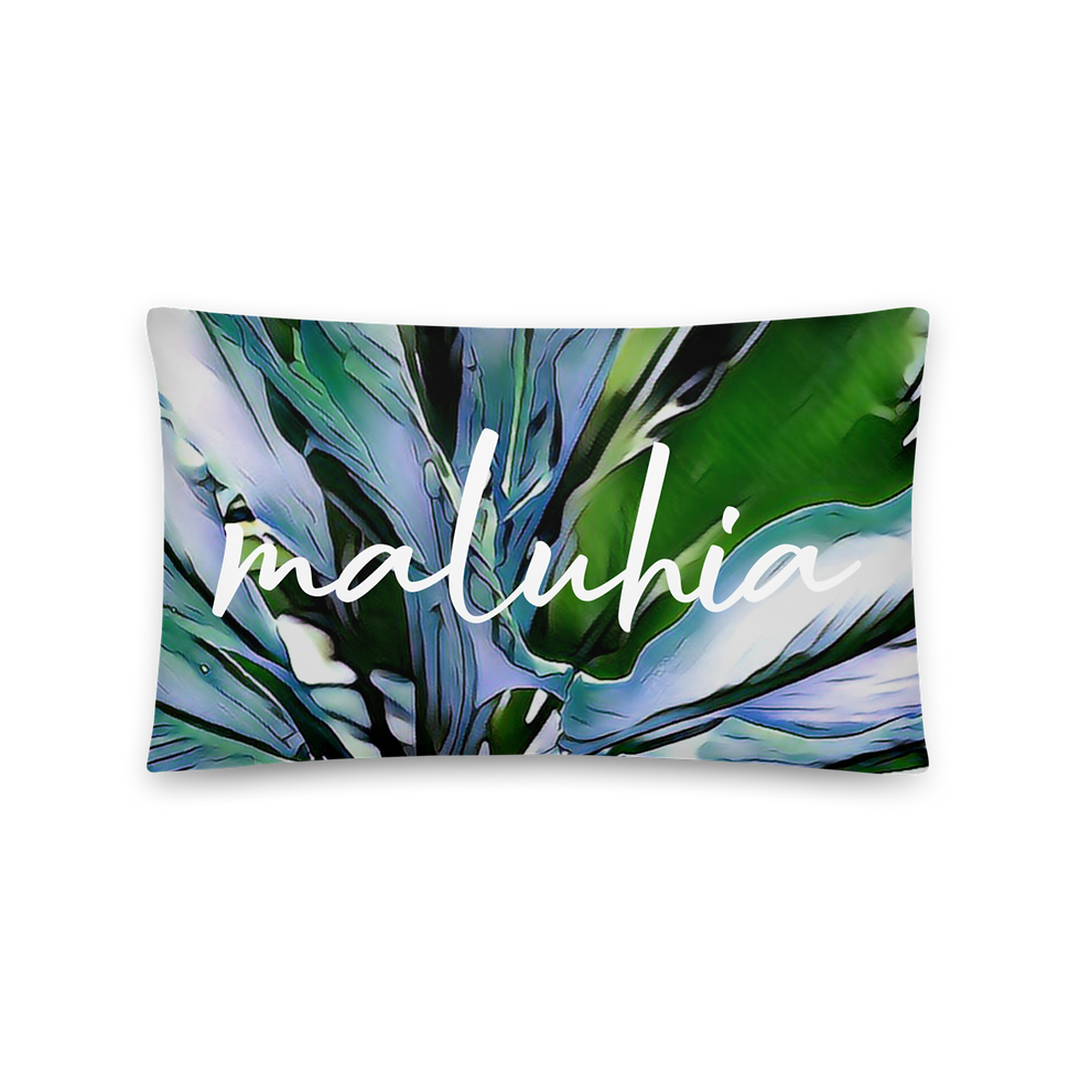 Thumbnail: SAS Blue Ti "Maluhia" Throw Pillow w/ Inserts