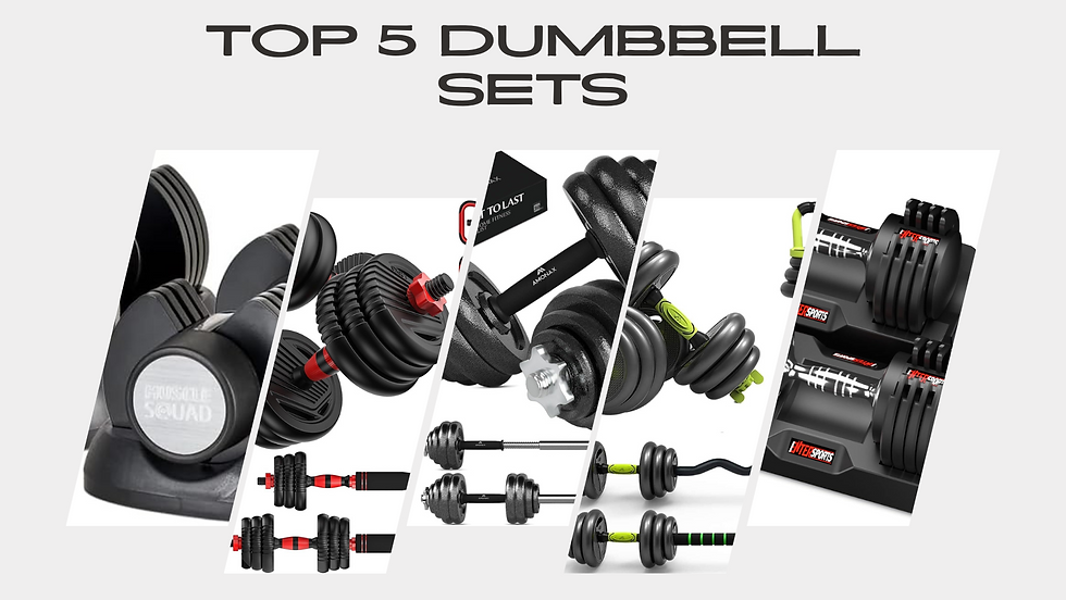 Top 5 Adjustable Dumbbell Sets