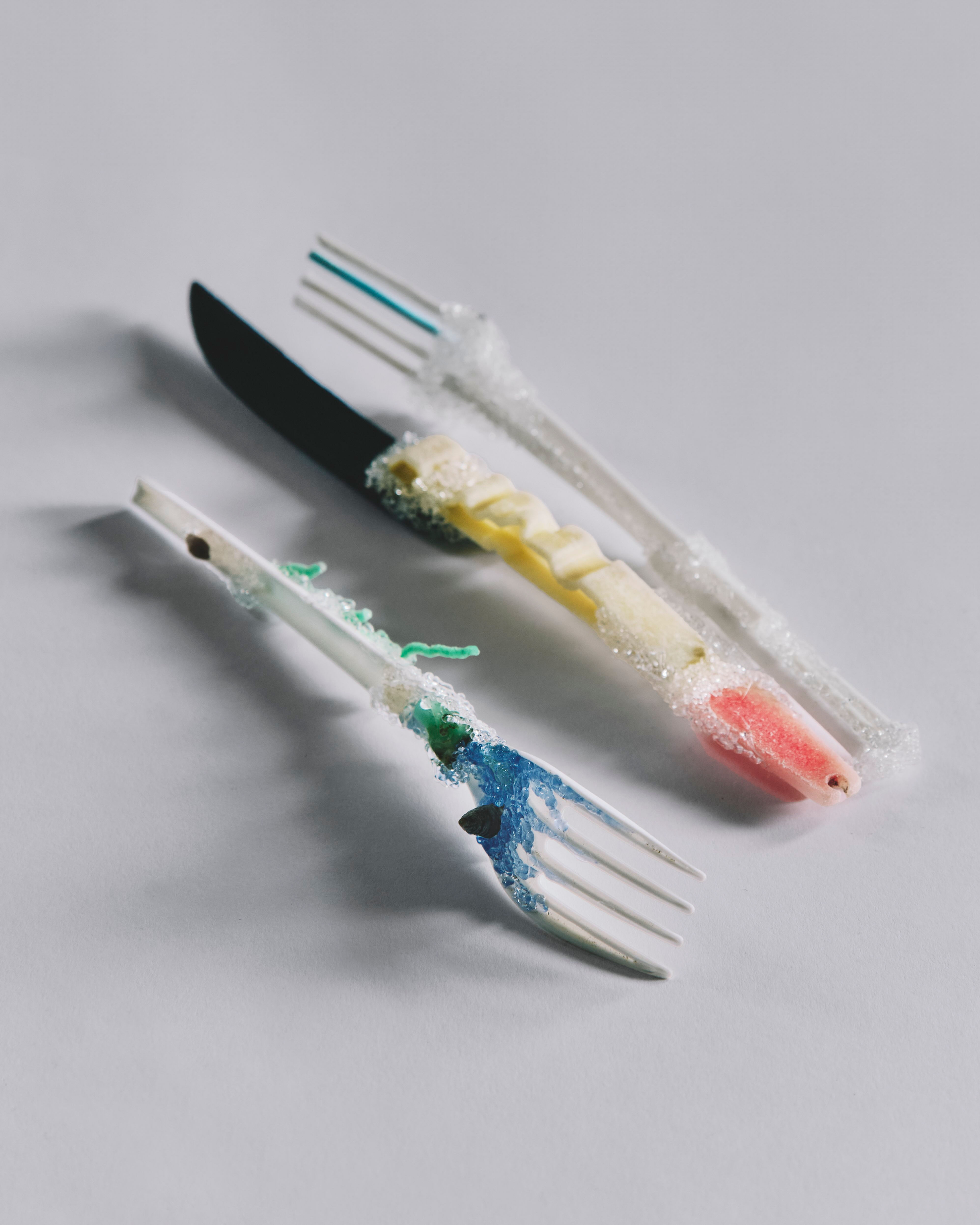 Coline le Quenven oeuvre plastique recyclé