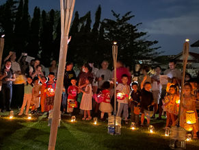 Pre-Primary kids celebrate St. Martin's